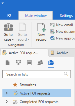 foi requests navigation tree