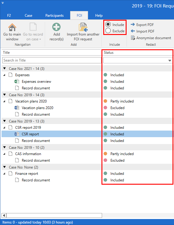 include exclude element