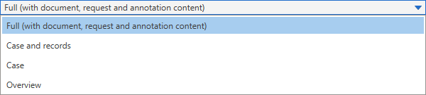 foi content dropdown