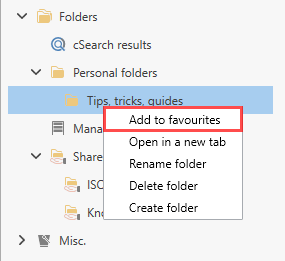 add favourite