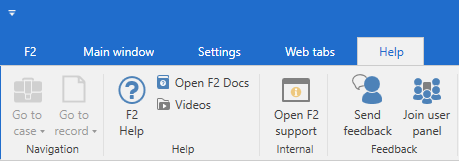 help tools tab