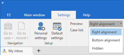 preview alignment