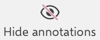 hide annotations