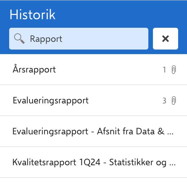 history search