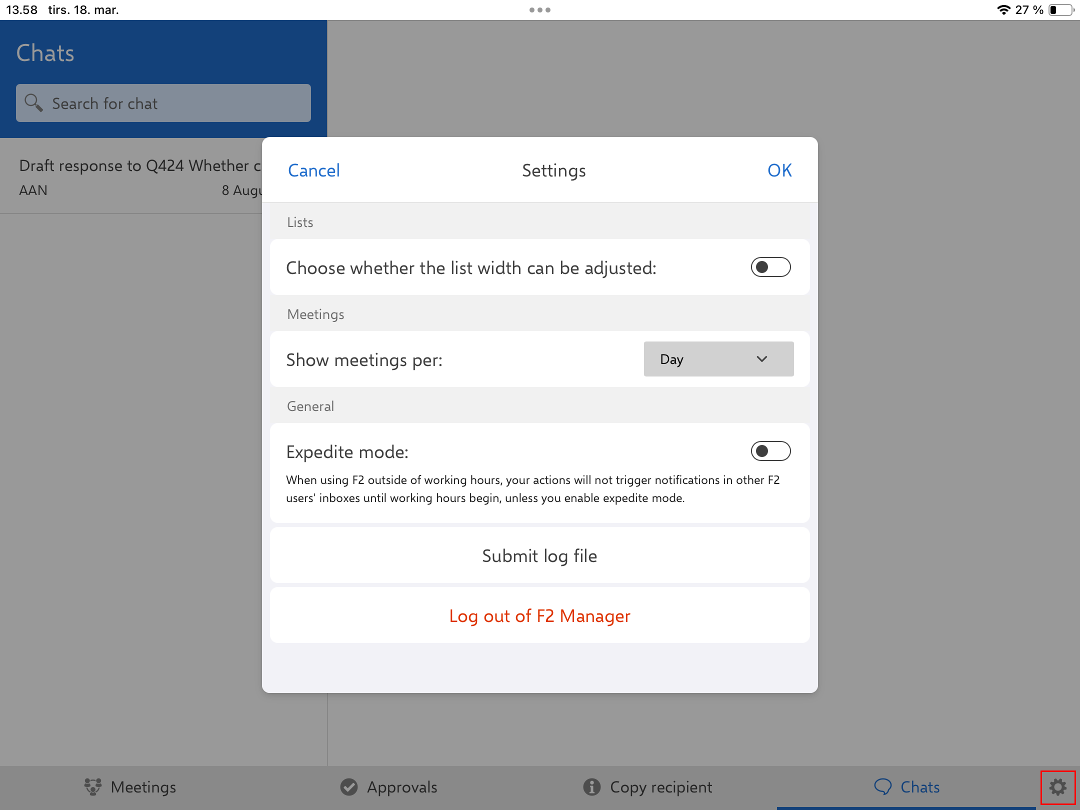 manager 2 settings