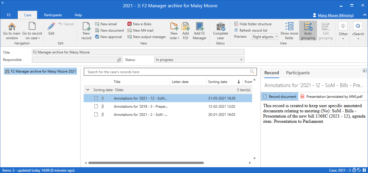 manager archive