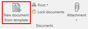 new document from template