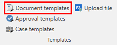 open document template