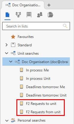 request lists