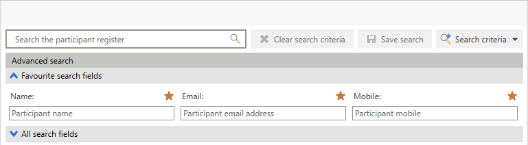 favourite participant fields example