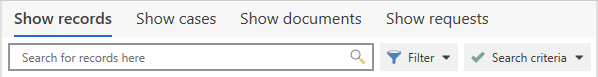 free text search field