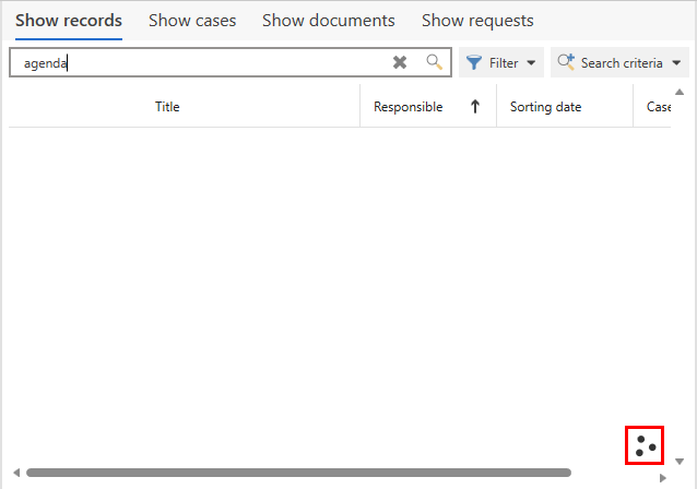 ongoing search indicator