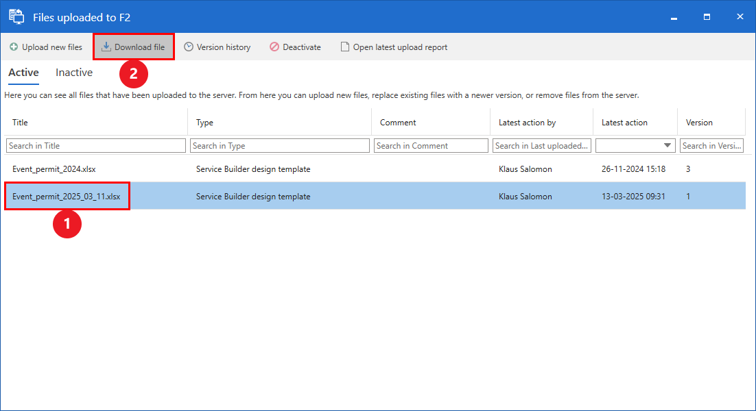 download existing