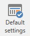 default settings menu item
