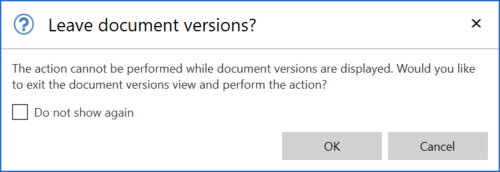 leave document versions