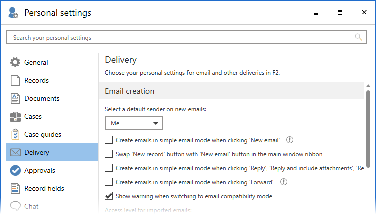 mail tab gradient