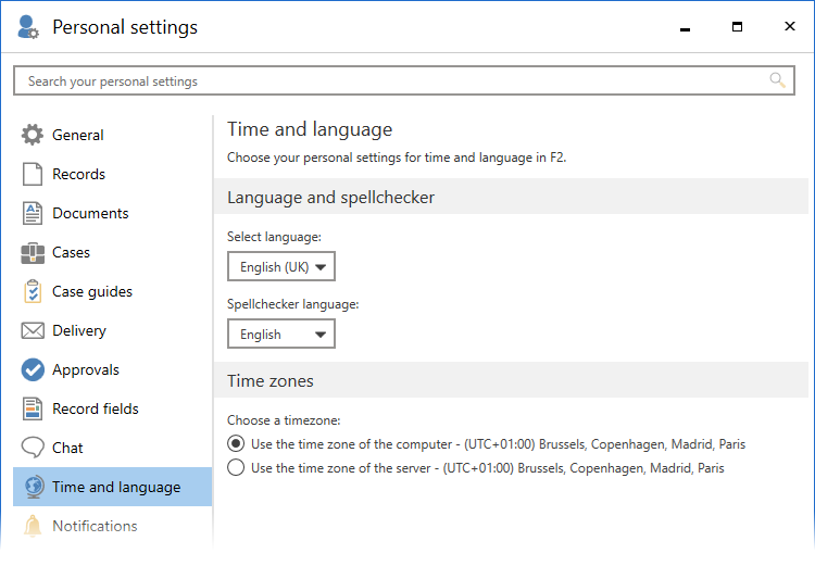 time language tab gradient