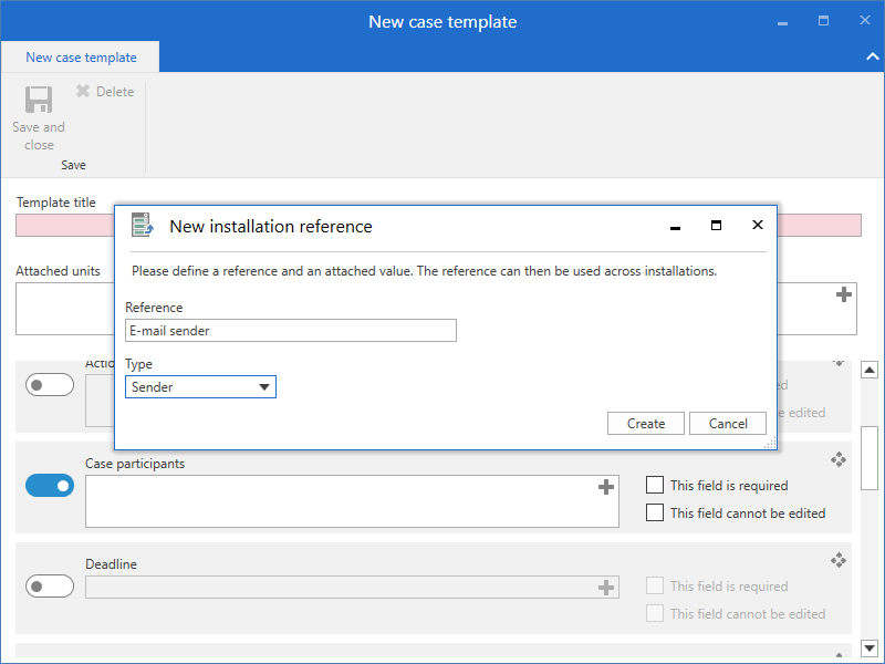 installation reference