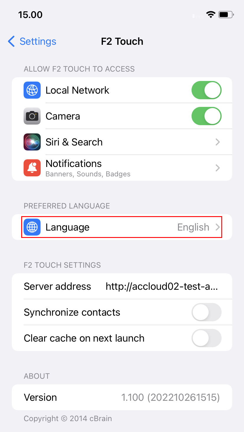 choose language device settings