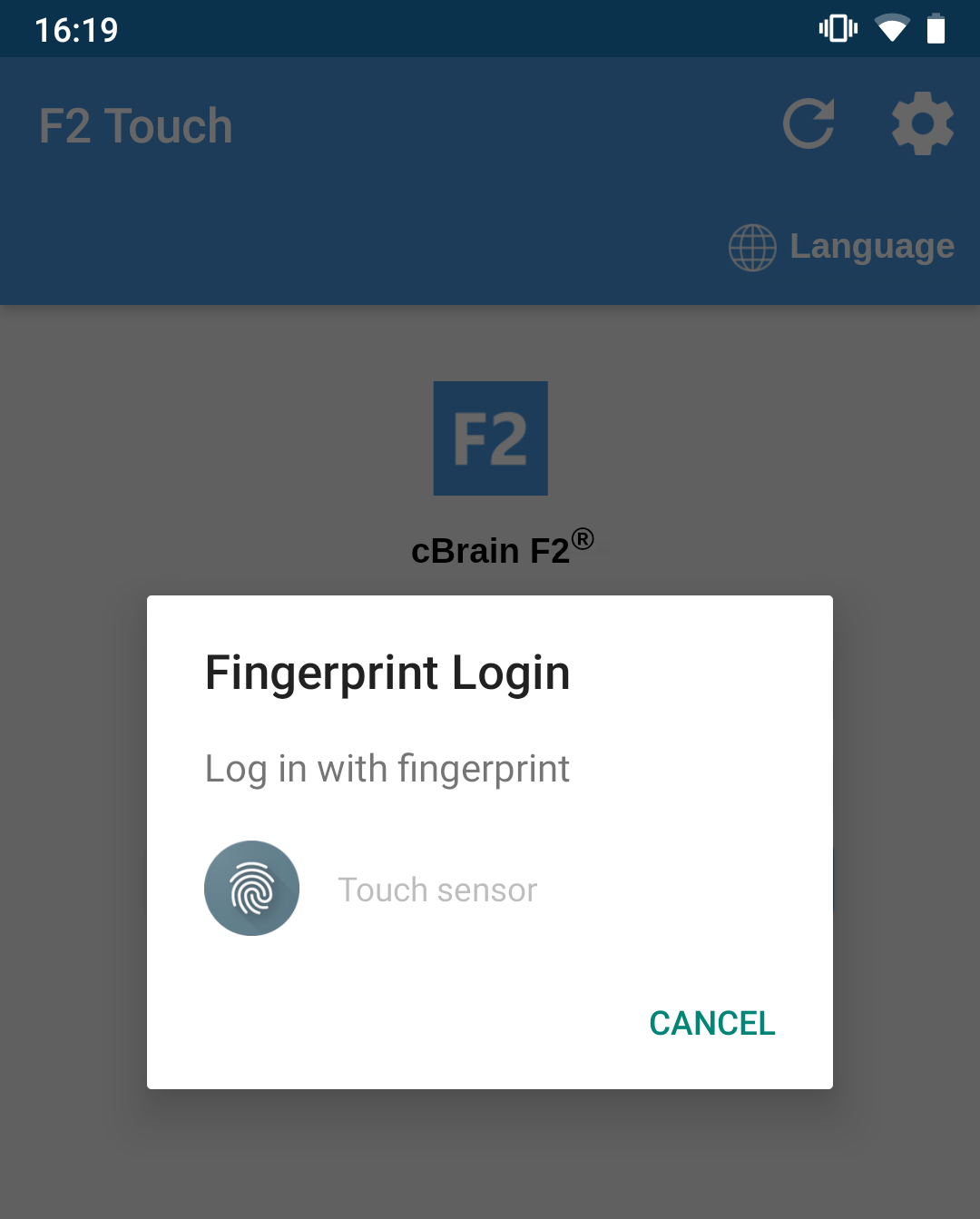 login android fingerprint