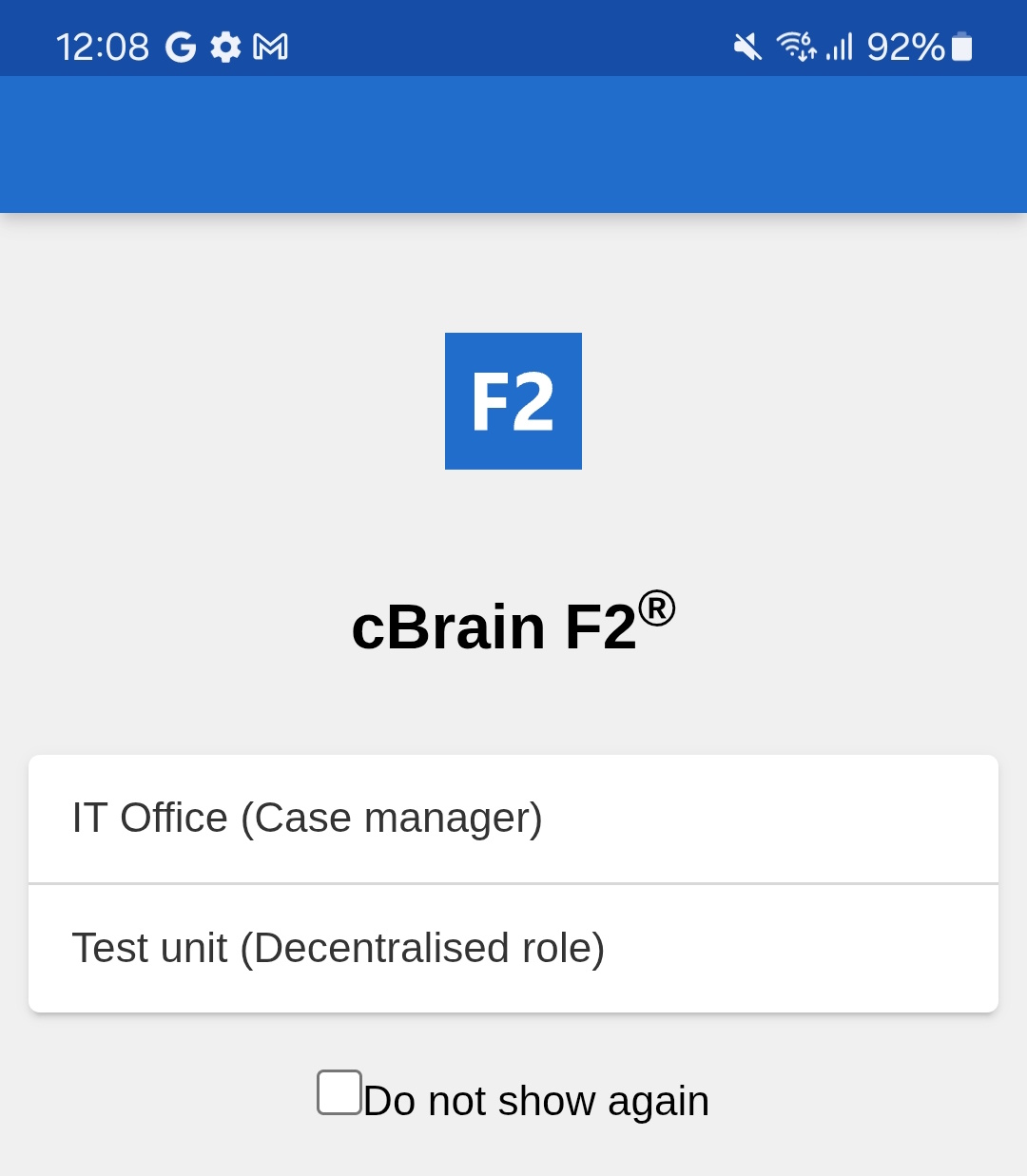 login select role android