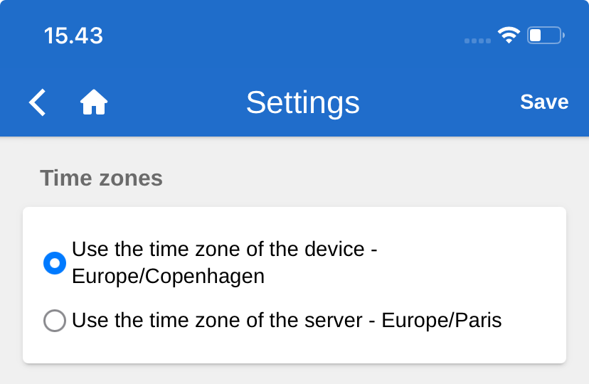 time zones