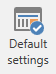 default settings menu item