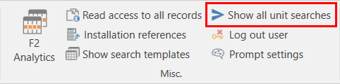 show unit searches