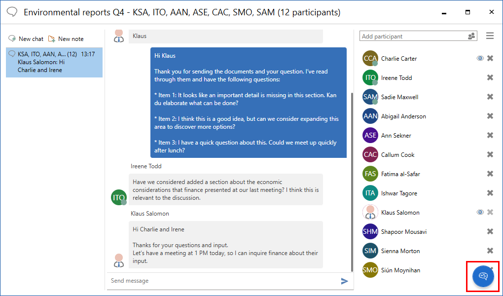 icon chat window