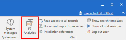 admin tab analytics item