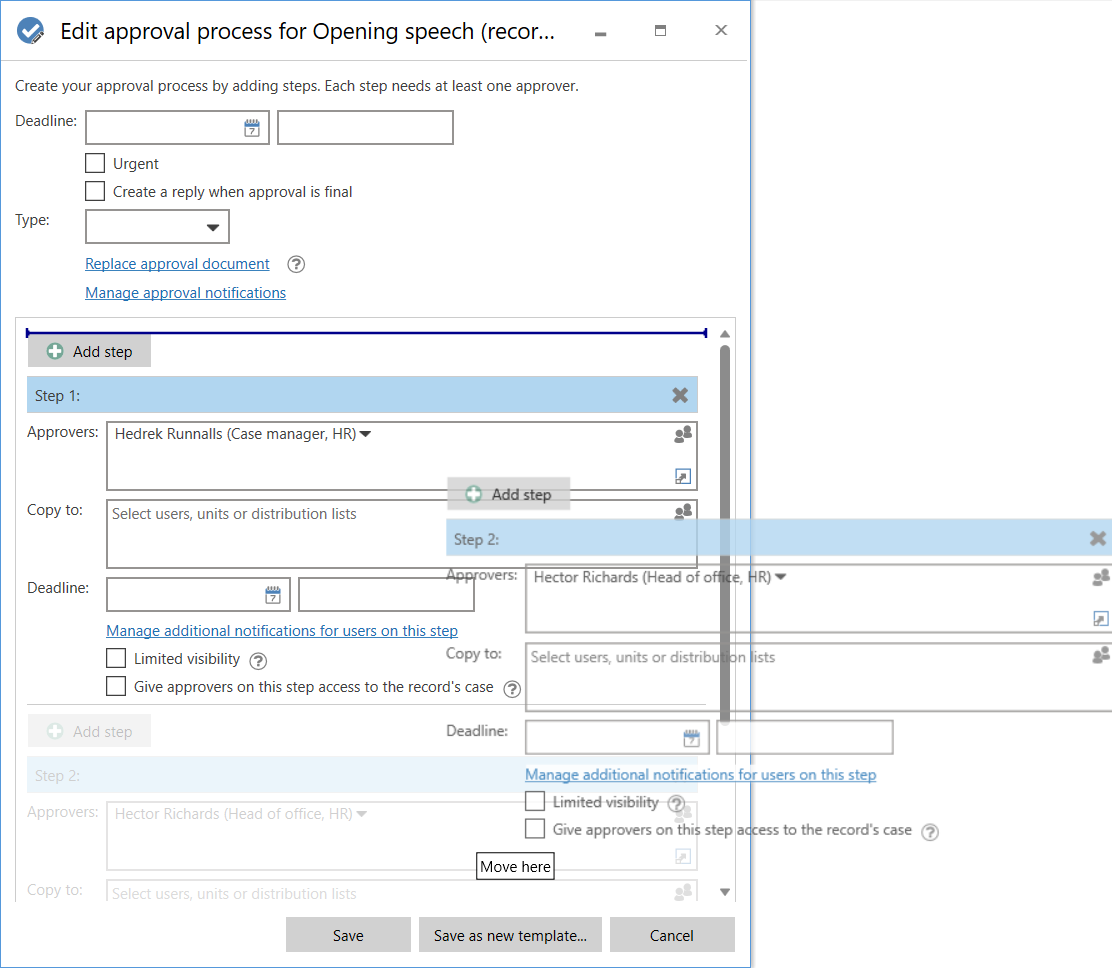 move approval step