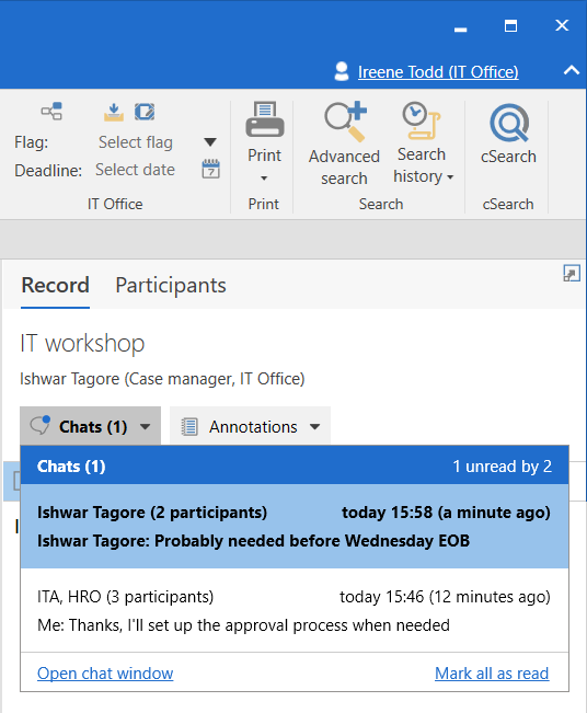 chat preview main window
