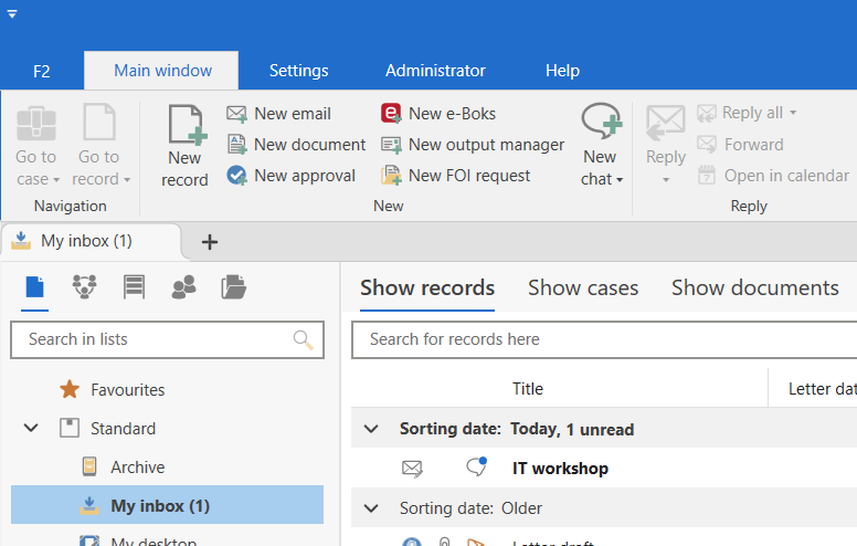 new chat inbox