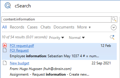 search content