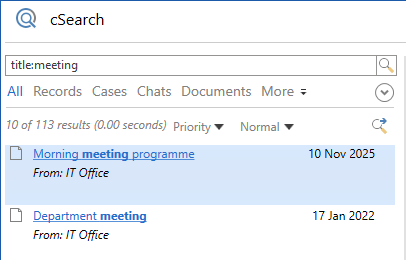 search title