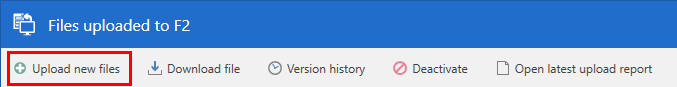 upload menu item dialogue