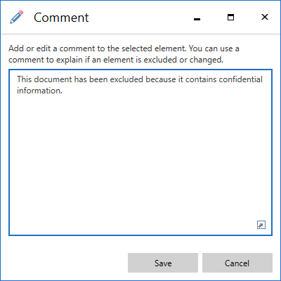 comment