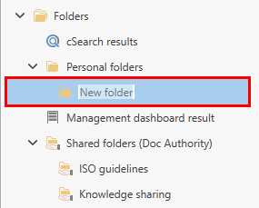 new folder
