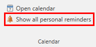 show all reminders