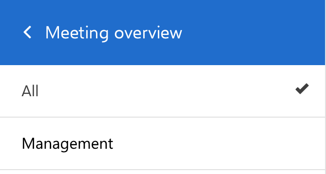 meeting category