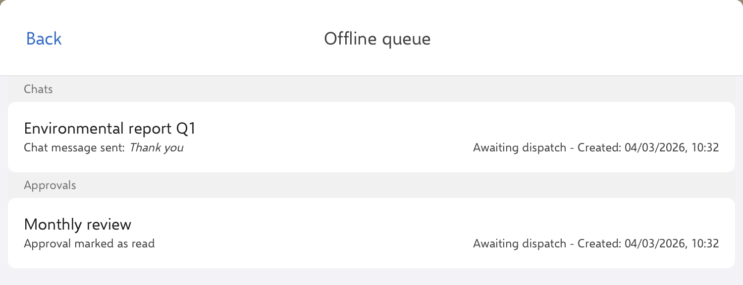 offline queue