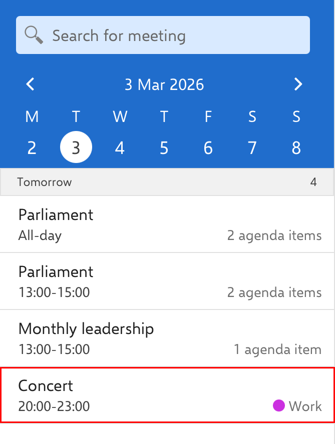 personal calendars