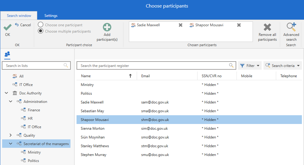 add distribution list content