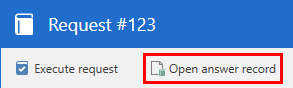 open answer record