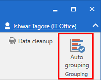 auto grouping menu item