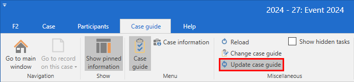 update case guide