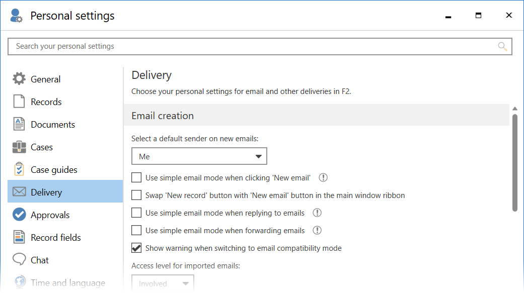 mail tab gradient