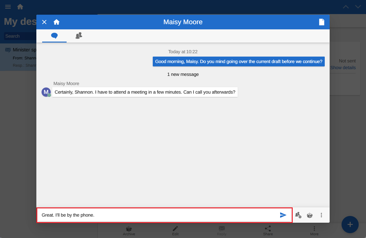 chat view write