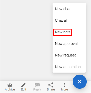create note