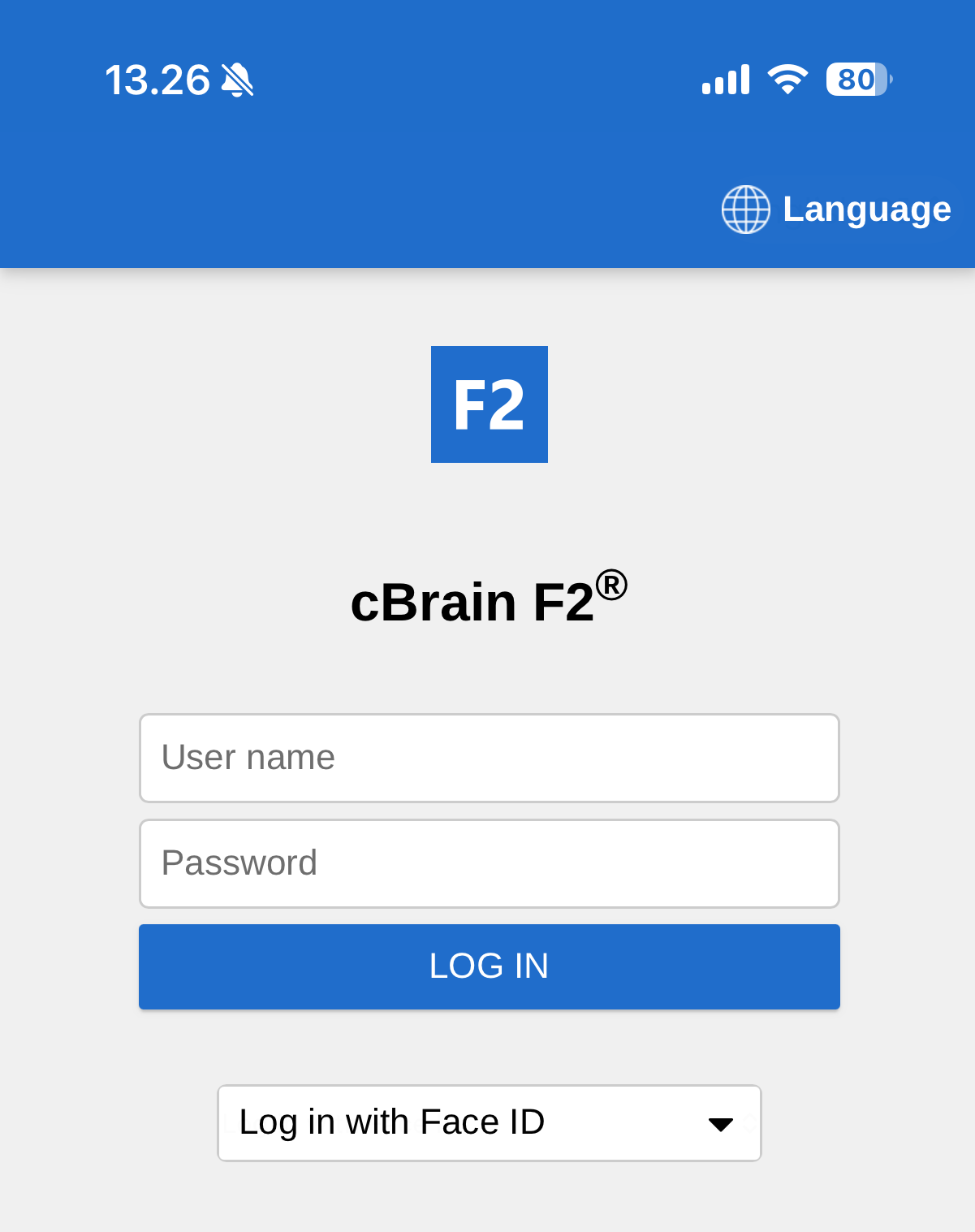 login face id